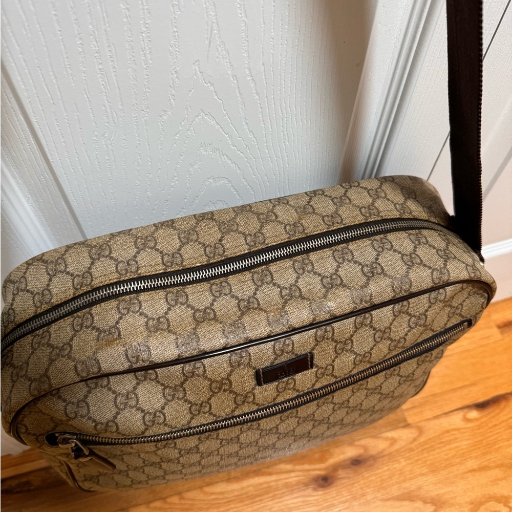 Gucci Gg Supreme sling cross-bag Unisex Large size - Picture 15 of 16